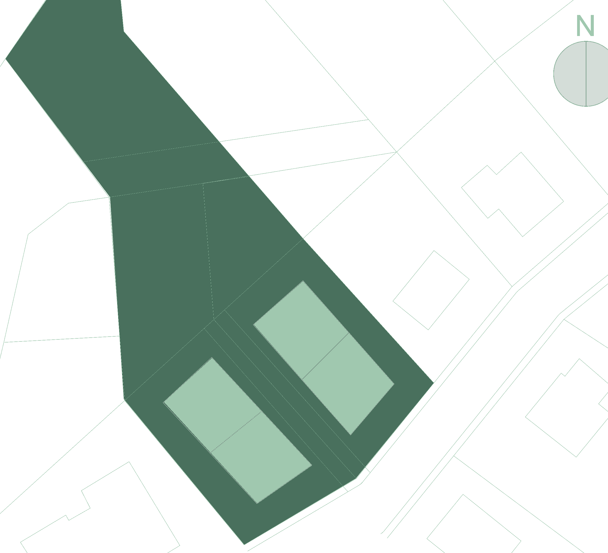 mapa działki Szmaragdowa 7 — najechanie na lokal odsłania jego warstwę